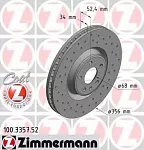 Тормозной диск ZIMMERMANN BS140204