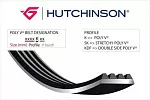 Ремень кондиционера HUTCHINSON 50619 BS208396