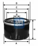 Масляный фильтр UFI BS170571