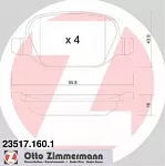 Тормозные накладки ZIMMERMANN BS147049