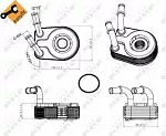 Масляный радиатор NRF BS92694 Масляный радиатор NRF BS92694