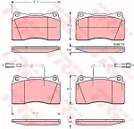 Тормозные колодки TRW Передние BS144889 Тормозные колодки TRW Передние BS144889