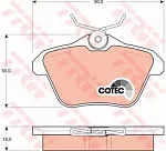 Тормозные накладки TRW BS148940