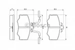 Тормозные колодки BOSCH Передние BS143805