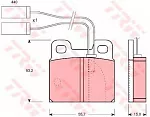 Тормозные накладки TRW BS146211