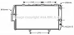 Радиатор охлаждения двигателя AVA BS89616