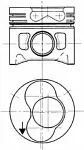 Поршень двигателя KOLBENSCHMIDT BS79396