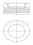 Поршень двигателя MAHLEKNECHT BS79500