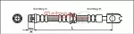 Тормозной шланг METZGER BS134355 Тормозной шланг METZGER BS134355