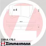 Тормозные накладки ZIMMERMANN BS148262