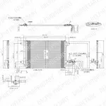 Радиатор кондиционера DELPHI BS98496 Радиатор кондиционера DELPHI BS98496