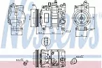Компрессор кондиционера NISSENS BS97638