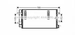 Радиатор кондиционера AVA BS99107