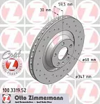 Тормозной диск ZIMMERMANN BS140168