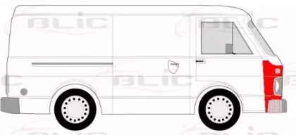 Переднее крыло правое Blic BS231415