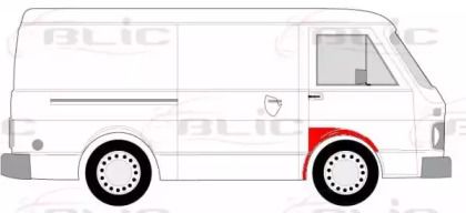 Переднее крыло правое Blic BS231305