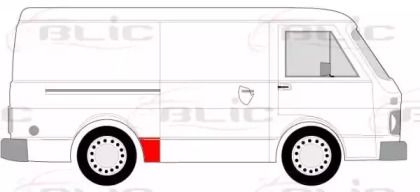 Заднее крыло правое Blic BS231199 Заднее крыло правое Blic BS231199