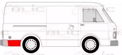 Заднее крыло правое Blic BS231212 Заднее крыло правое Blic BS231212