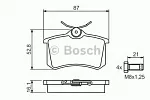 Тормозные накладки BOSCH BS146816