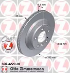 Тормозной диск ZIMMERMANN BS139522 Тормозной диск ZIMMERMANN BS139522