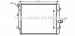 Радиатор охлаждения двигателя AVA BS89763