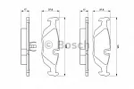 Тормозные накладки BOSCH BS145930