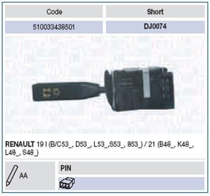 Подрулевой переключатель MAGNETI MARELLI BS187805