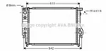 Радиатор охлаждения двигателя AVA BS91463