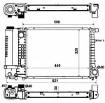 Радиатор охлаждения двигателя NRF BS90436