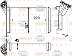Радиатор печки HELLA BS118442 Радиатор печки HELLA BS118442