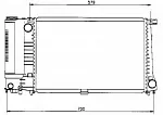 Радиатор охлаждения двигателя NRF BS91379