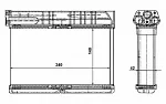 Радиатор печки NRF BS118305 Радиатор печки NRF BS118305
