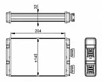 Радиатор отопителя печки NRF BS117595