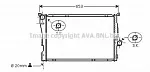 Радиатор охлаждения двигателя AVA BS90247