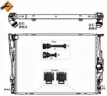 Радиатор охлаждения двигателя NRF BS91158