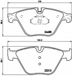 Тормозные накладки BREMBO BS150069