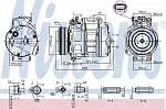 Компрессор кондиционера NISSENS BS97798