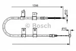Трос ручника BOSCH BS152125