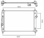 Радиатор охлаждения двигателя NRF BS91451