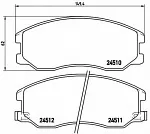 Тормозные колодки BREMBO Передние BS144686