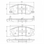 Тормозные накладки NIPPARTS BS147175