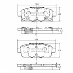 Тормозные накладки NIPPARTS BS146317