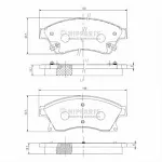 Тормозные накладки NIPPARTS BS149384