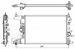 Радиатор охлаждения двигателя NRF BS90648