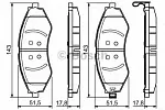 Тормозные накладки BOSCH BS147832