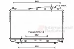 Радиатор охлаждения двигателя VAN WEZEL BS91648