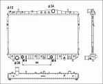 Радиатор охлаждения двигателя NRF BS90545