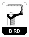 Передний сальник коленвала ELRING BS74594