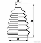 Пыльник ШРУСа JAKOPARTS BS155888