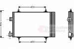 Радиатор кондиционера VAN WEZEL BS98398 Радиатор кондиционера VAN WEZEL BS98398